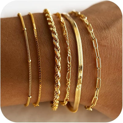 Isabella | Luxurious Gold Bracelet Set