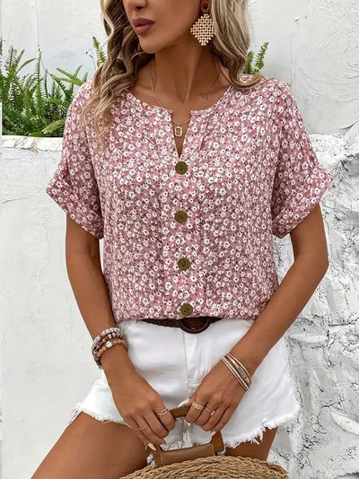 Flora | Notch Wildflower Blouse