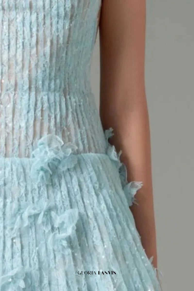 Aqua | Sleeveless Lace Mini Dress