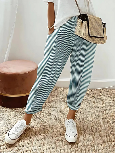 Cleo | Comfortable Striped Trousers