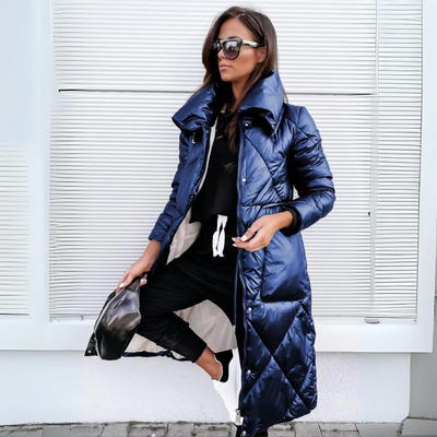 Mila | Luxe Quilted Long Puffer