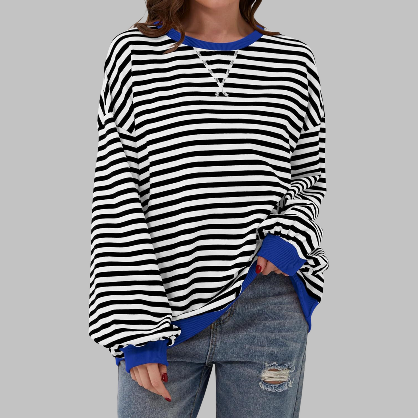 Mira | Cozy Striped Sweater