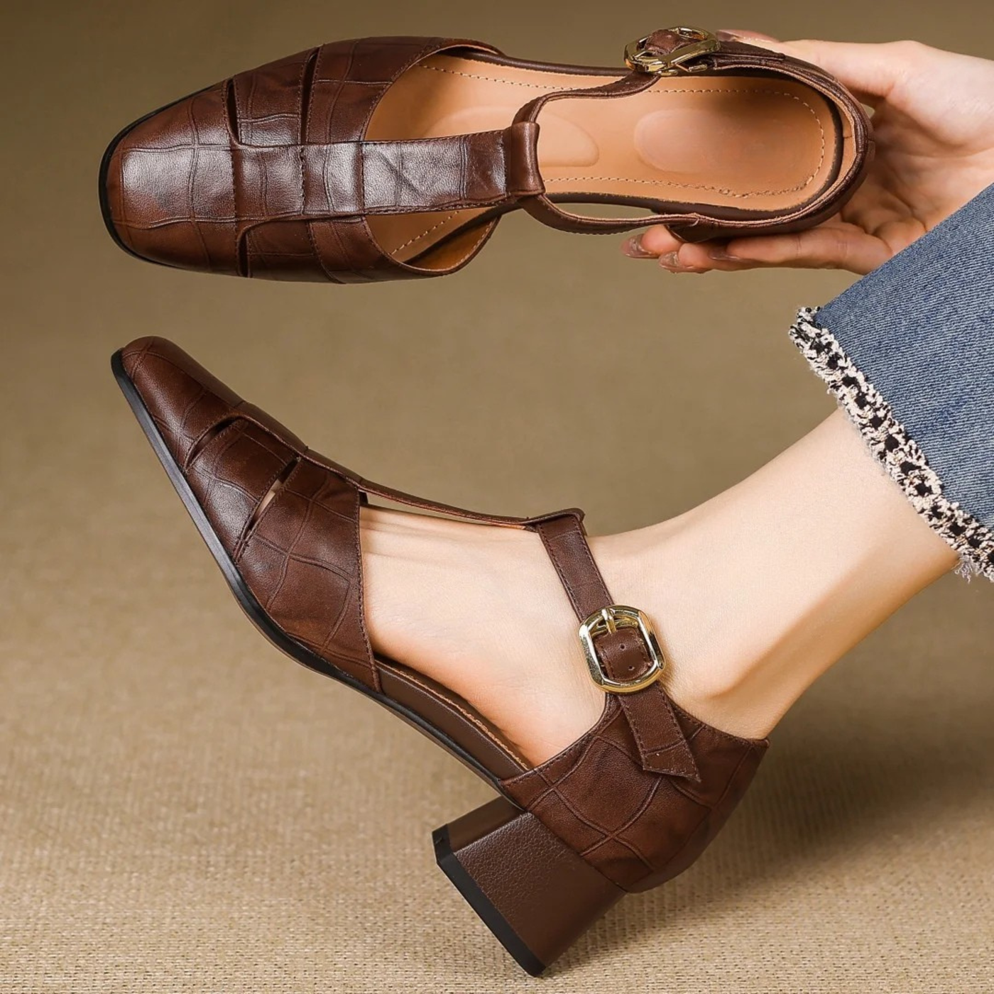 Mira | Chic Brown Footwear