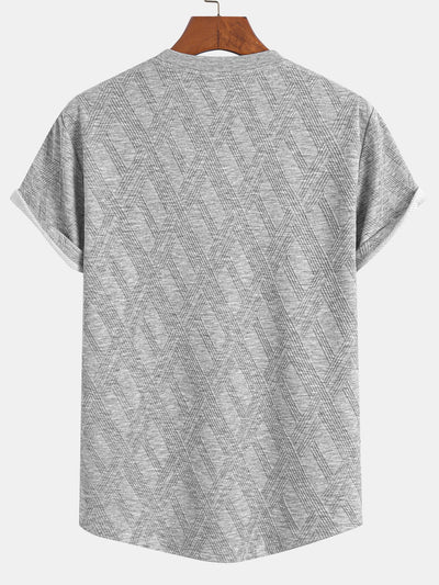 Aura | Stylish Jacquard T-Shirt Set
