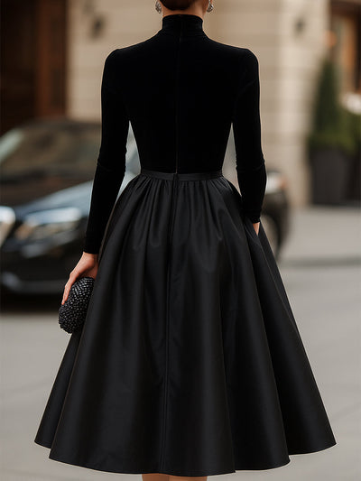 Zara | Luxe Velvet Midi Dress