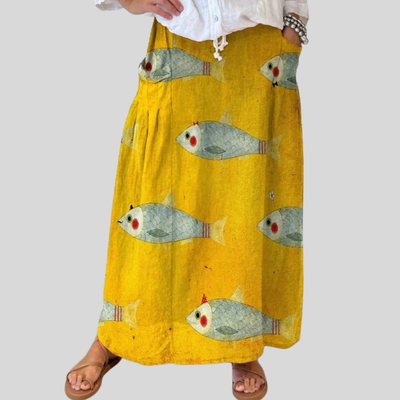Reef | Vintage Fish Print Skirt