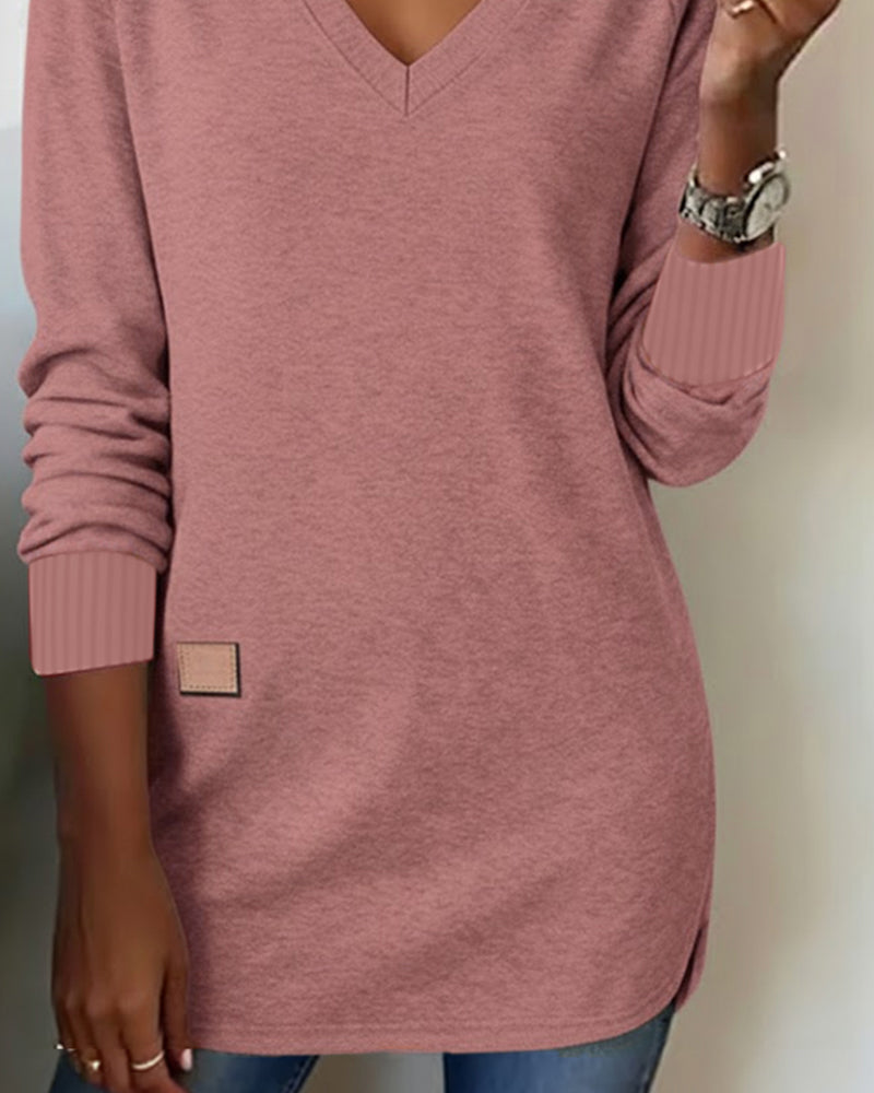 Maverick | Chic V-Neck Sweatshirt