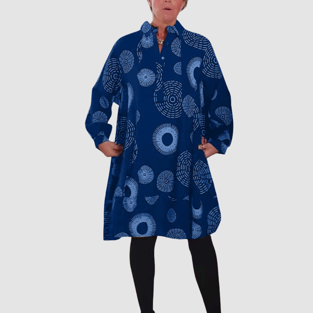 Zara | Chic Geometric Lapel Dress