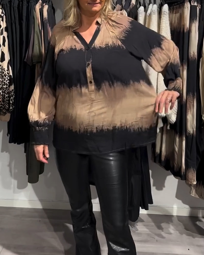 Breezy | Vintage Colour Block Blouse