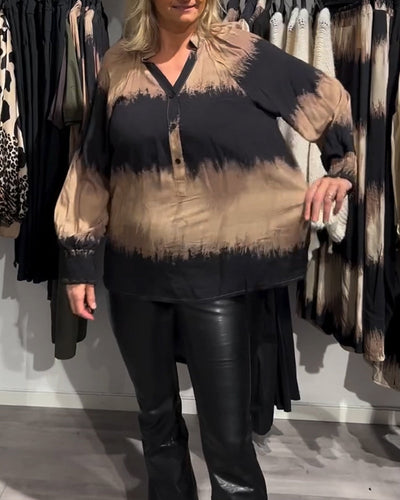 Breezy | Vintage Colour Block Blouse