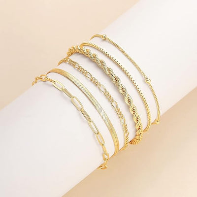 Isabella | Luxurious Gold Bracelet Set
