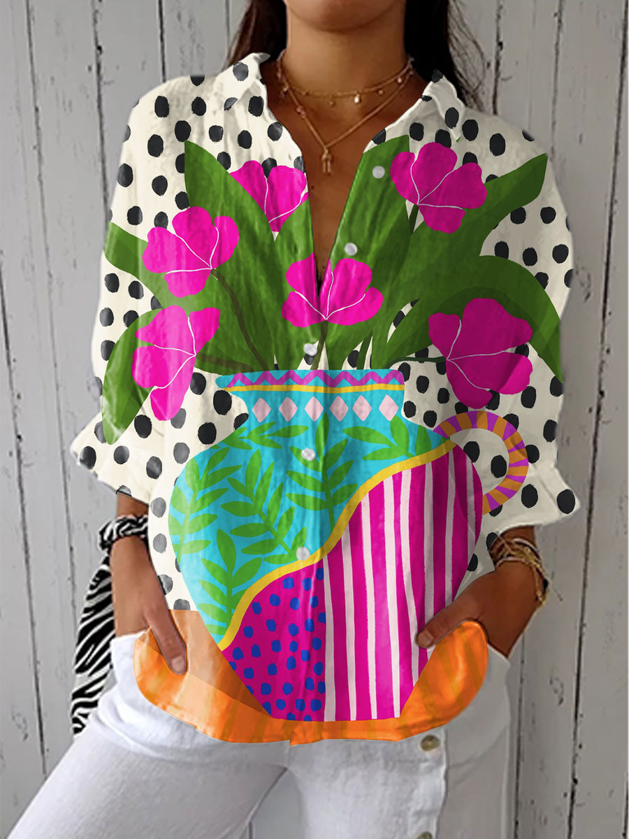 Flora | Vibrant Floral Print Blouse