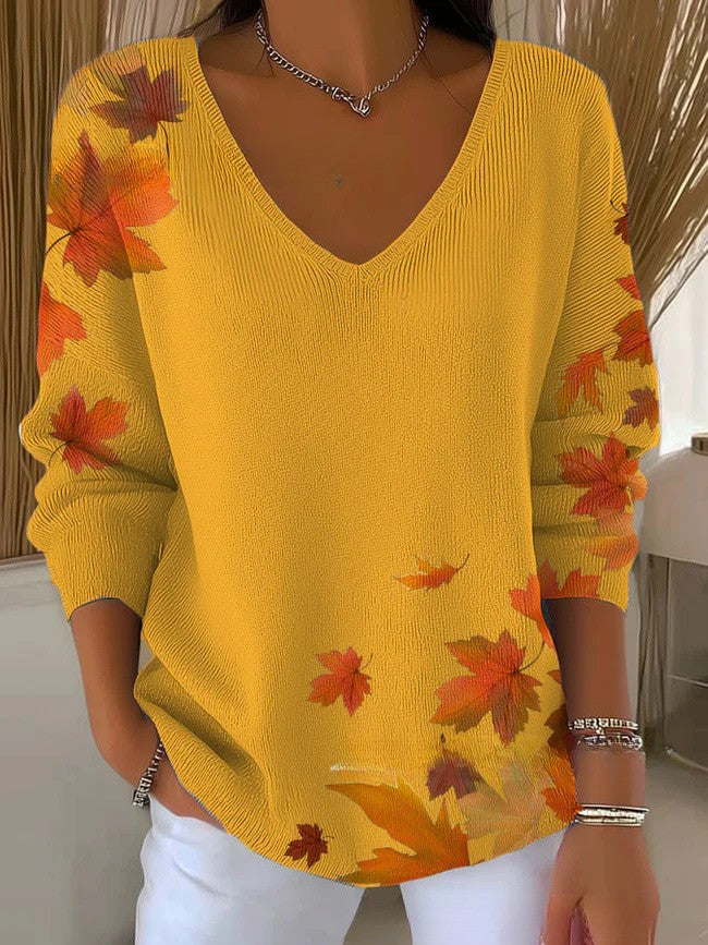 Nala | Vibrant V-neck Jumper