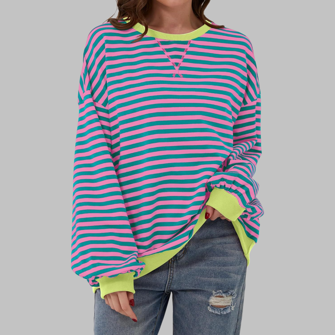 Mira | Cozy Striped Sweater