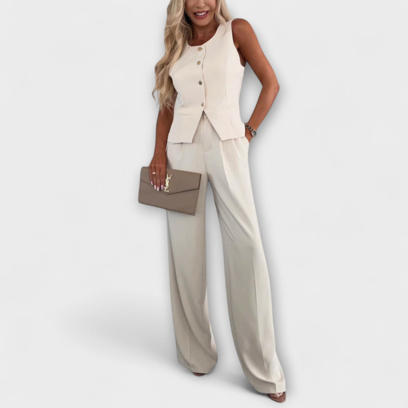 Zara | Chic Sleeveless Top & Trousers