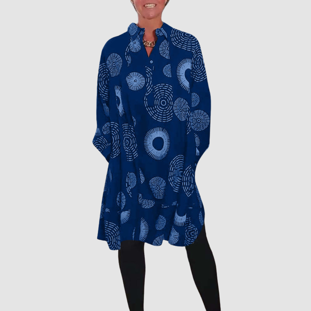 Zara | Chic Geometric Lapel Dress