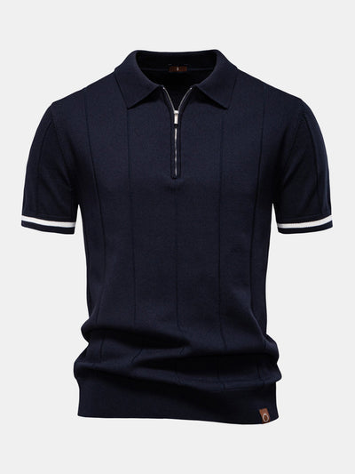 Koa | Piped Knit Polo & Trousers