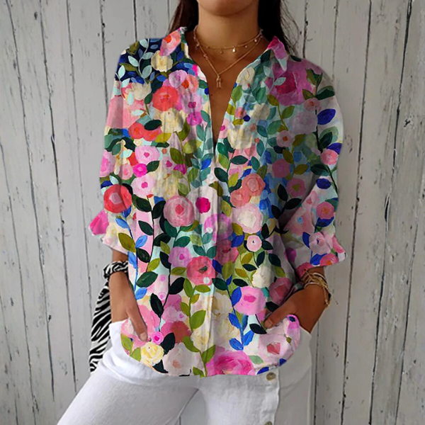 Sage | Chic Floral Blouse