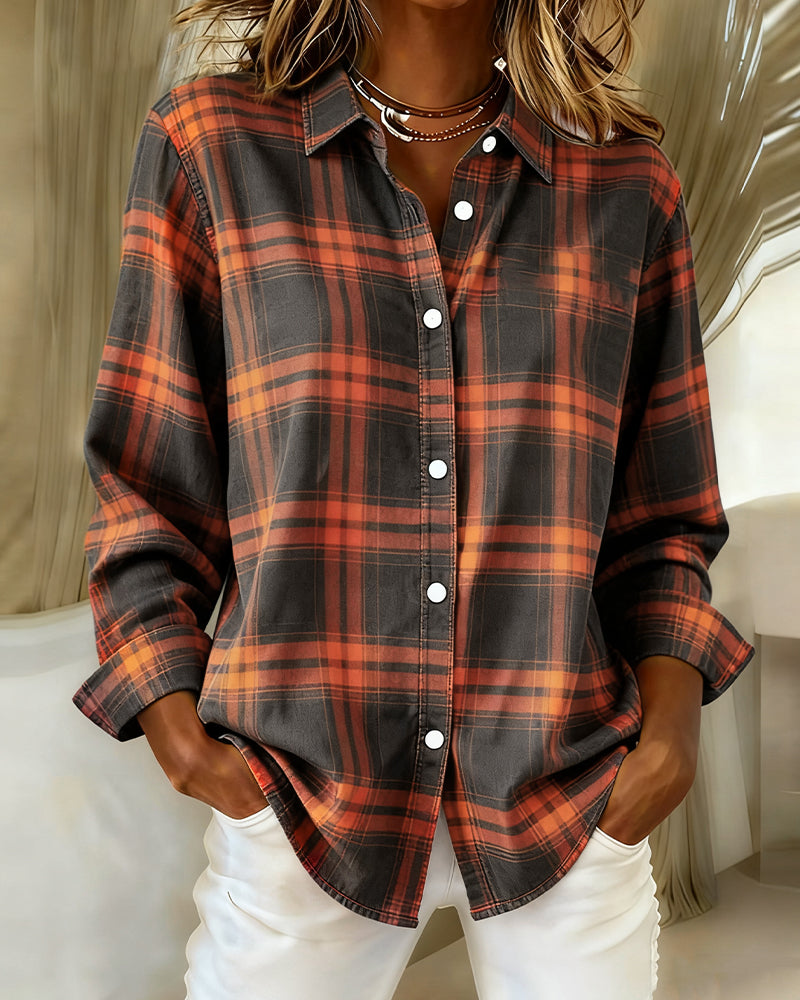Breezy | Casual Plaid Lapel Shirt