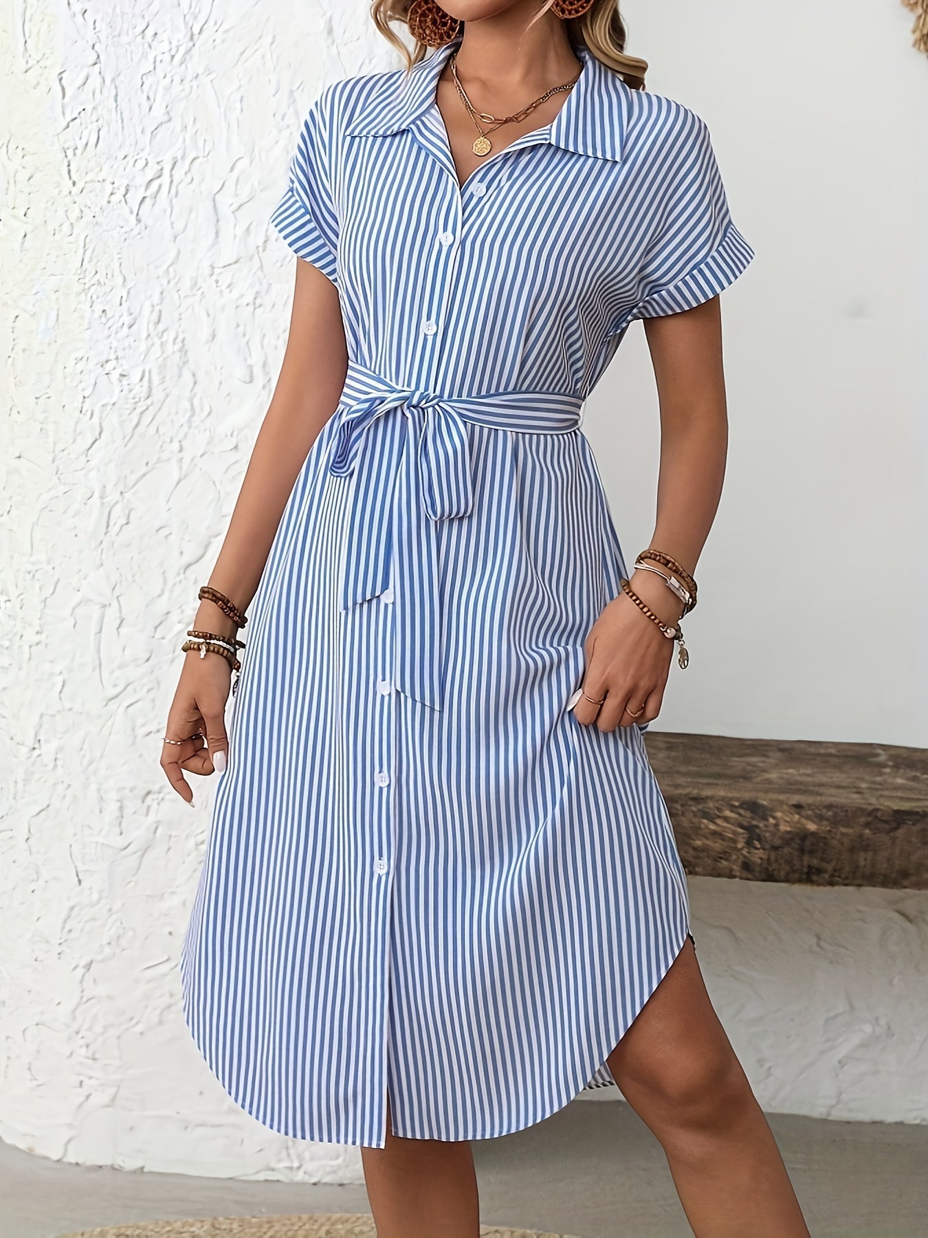 Mira | Stylish Striped Dress