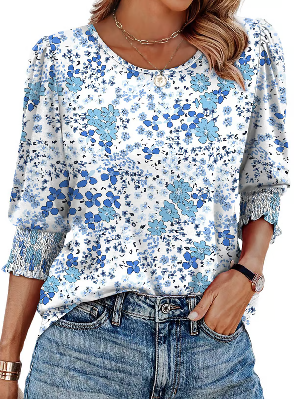 Willow | Floral Print Charm Top
