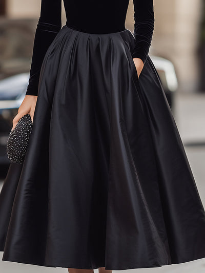 Zara | Luxe Velvet Midi Dress
