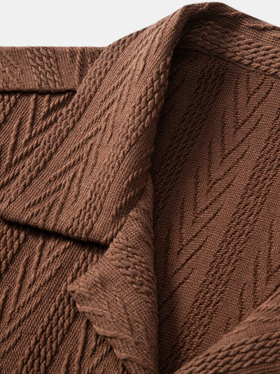 Nalu | Textured Cuban Shirt & Shorts