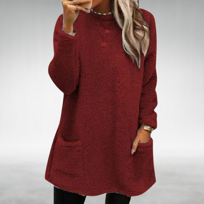 Mila | Cozy Fleece Sweater With Pockets