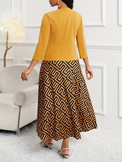 Luxe | Printed Belted Two-Piece