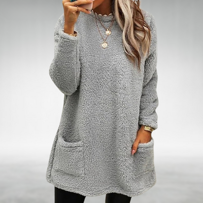 Mila | Cozy Fleece Sweater With Pockets