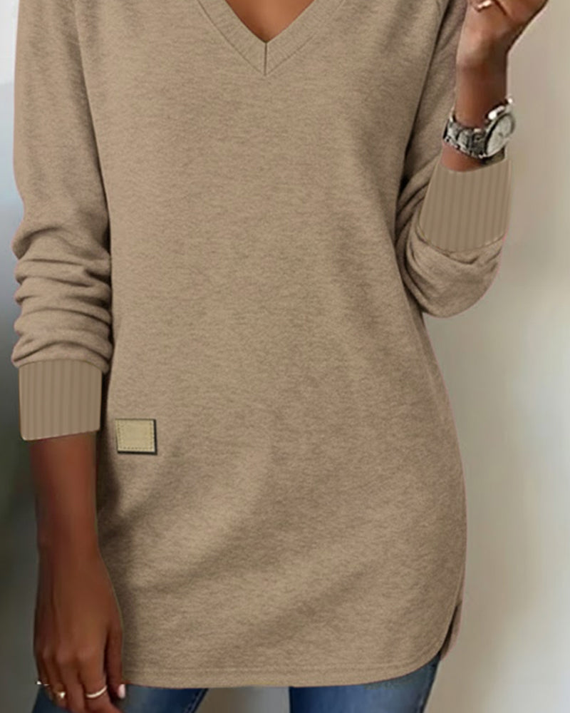 Maverick | Chic V-Neck Sweatshirt
