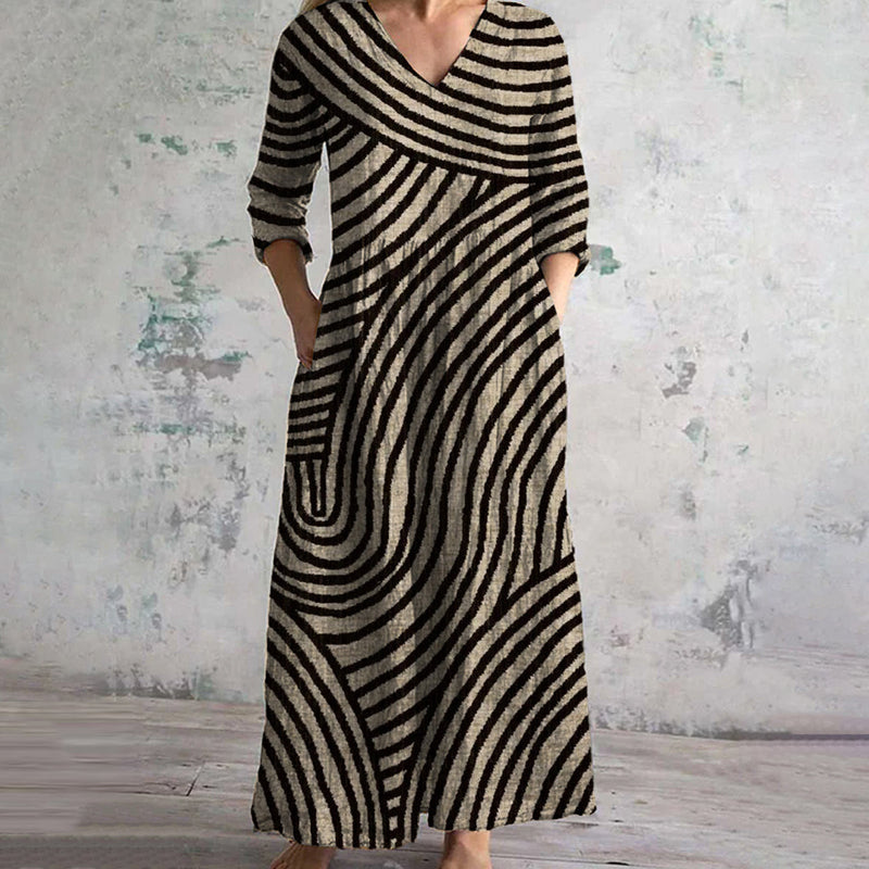 Tilly | Retro Striped Sundress