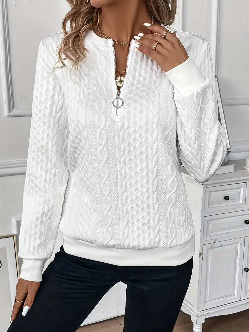 Nora | Chic Zipper Sweater