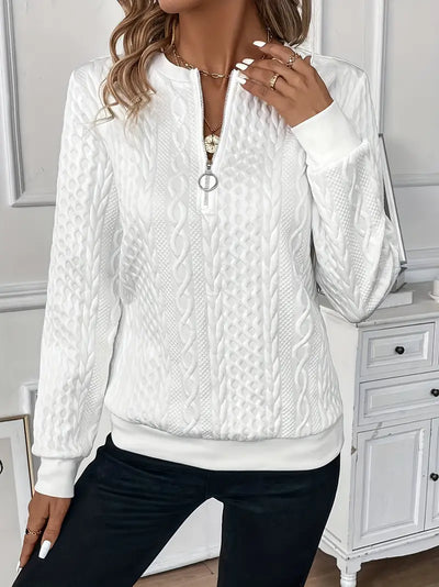 Nora | Chic Zipper Sweater