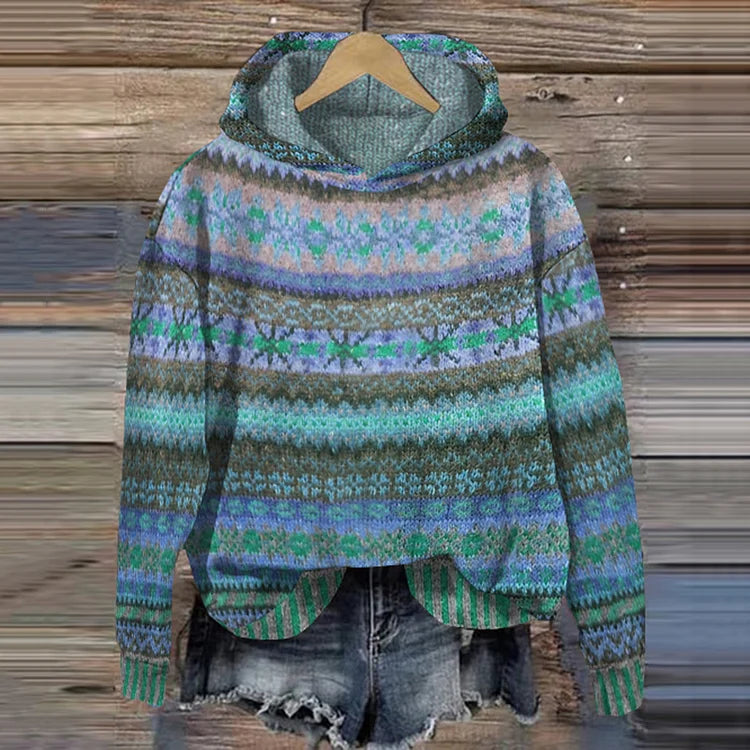 Mira | Cozy Ethnic Print Hoodie
