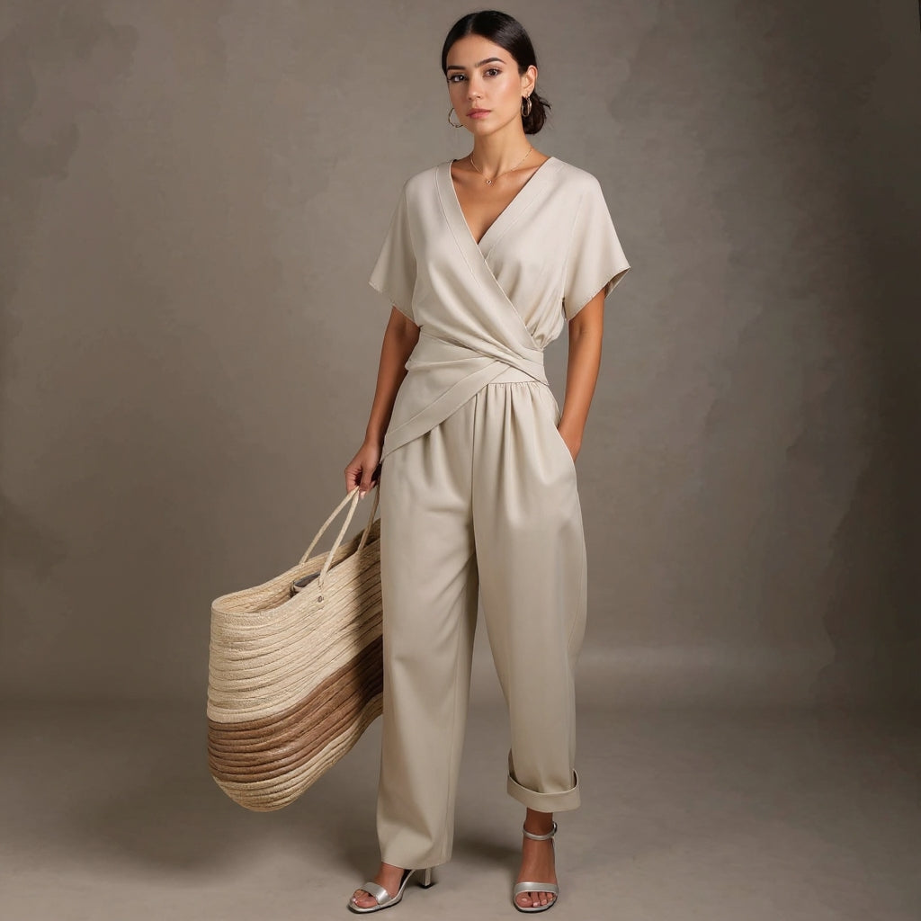 Cleo | Chic Wrap Jumpsuit