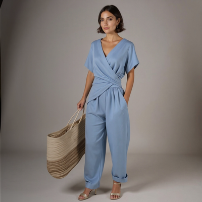 Cleo | Chic Wrap Jumpsuit