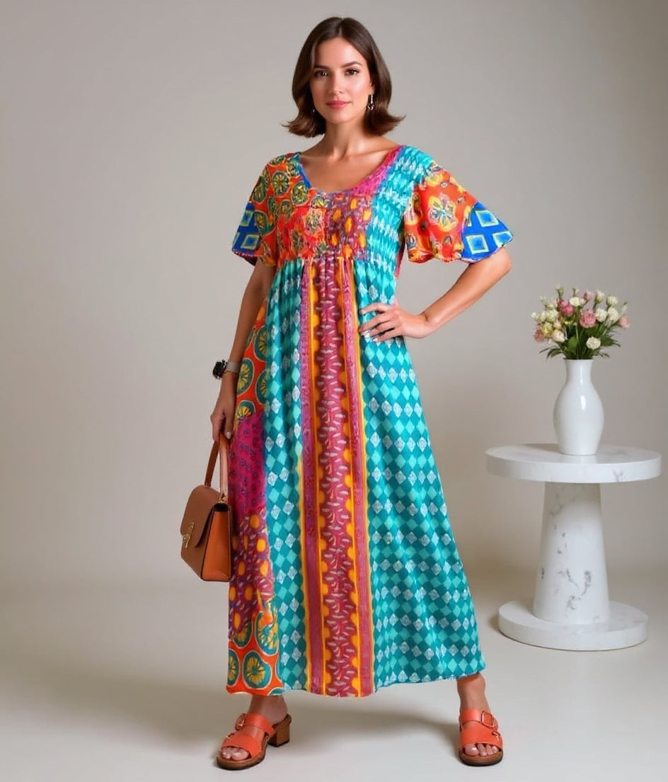 Zara | Vibrant Bohemian Dress
