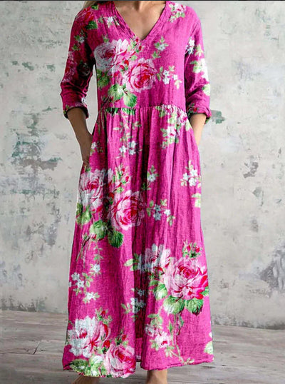 Luna | Elegant Maxi Orchid Dress