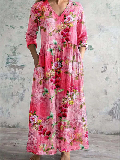 Luna | Elegant Maxi Orchid Dress