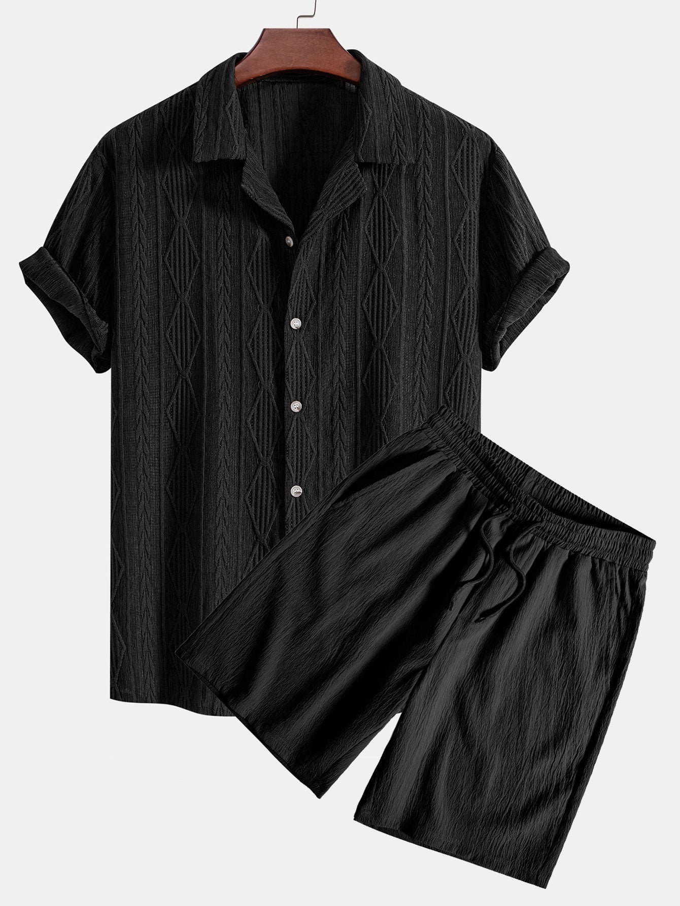 Koa | Stylish Jacquard Shirt Set