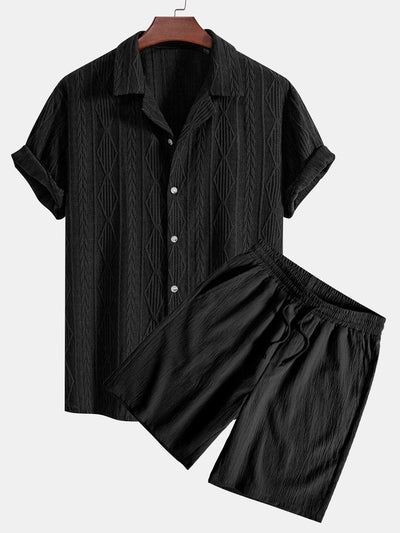 Koa | Stylish Jacquard Shirt Set