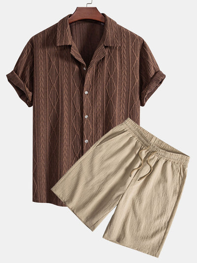 Koa | Stylish Jacquard Shirt Set