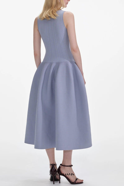 Zara | Chic Ribbed Midi Dress