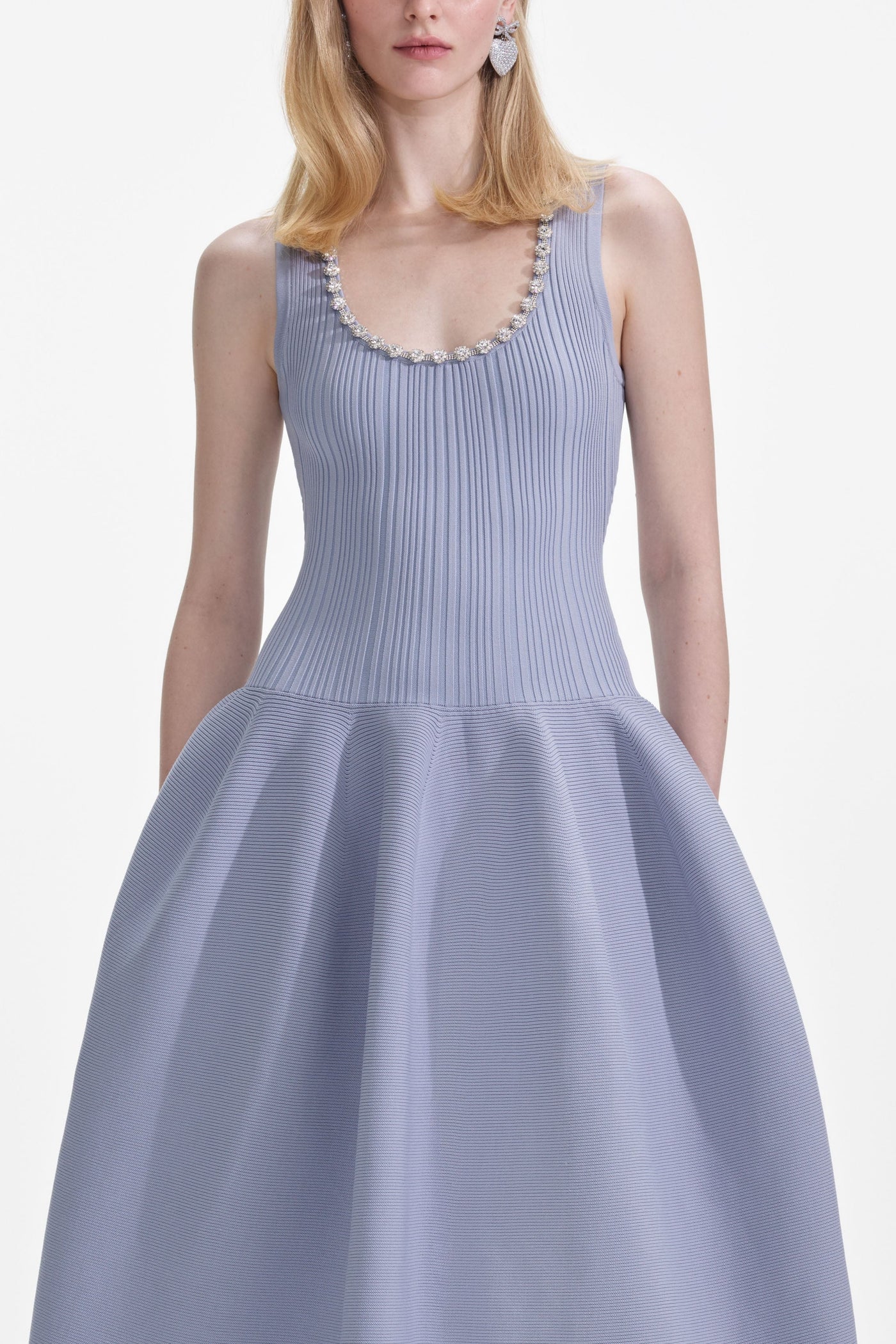 Zara | Chic Ribbed Midi Dress