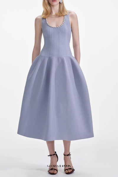 Zara | Chic Ribbed Midi Dress