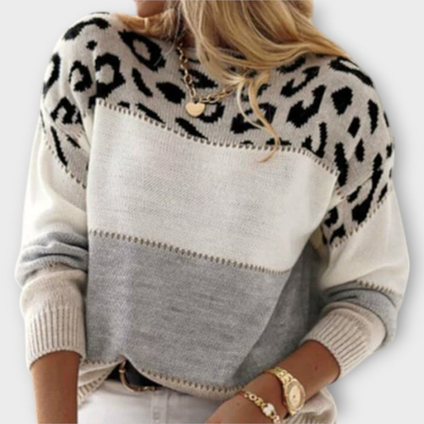 Mila | Cozy Leopard Print Sweater