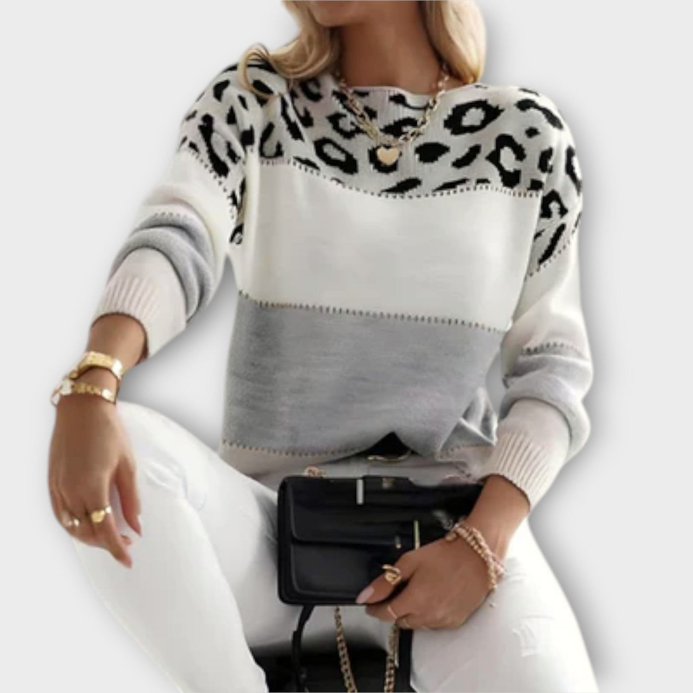 Mila | Cozy Leopard Print Sweater