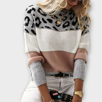 Mila | Cozy Leopard Print Sweater