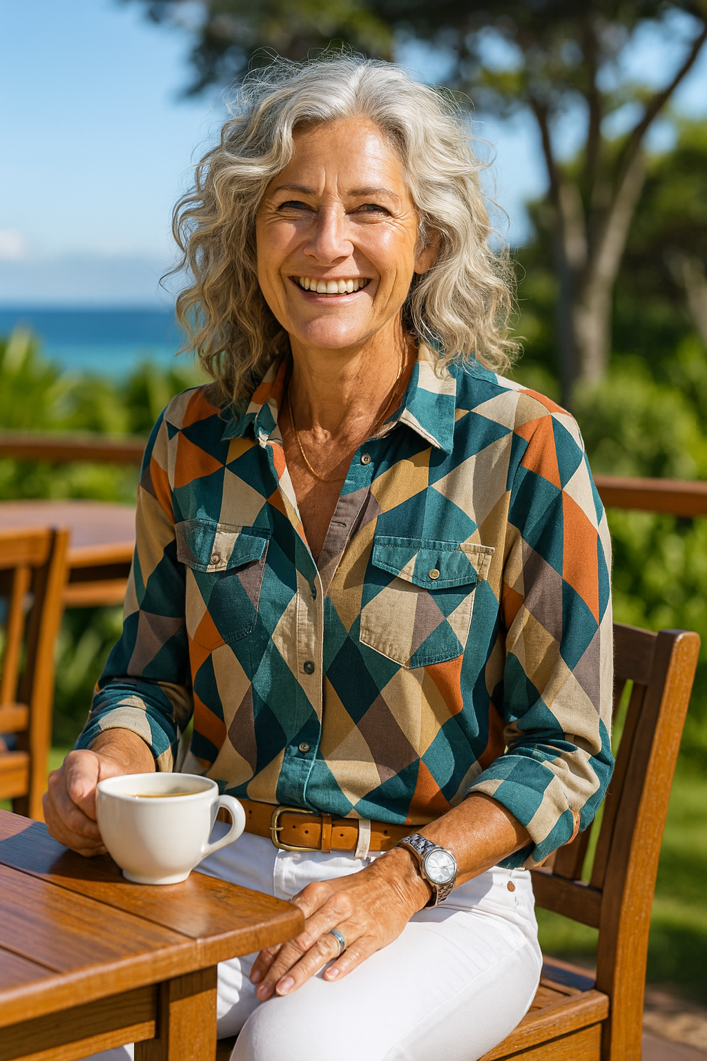 Zara | Chic Geometric Blouse